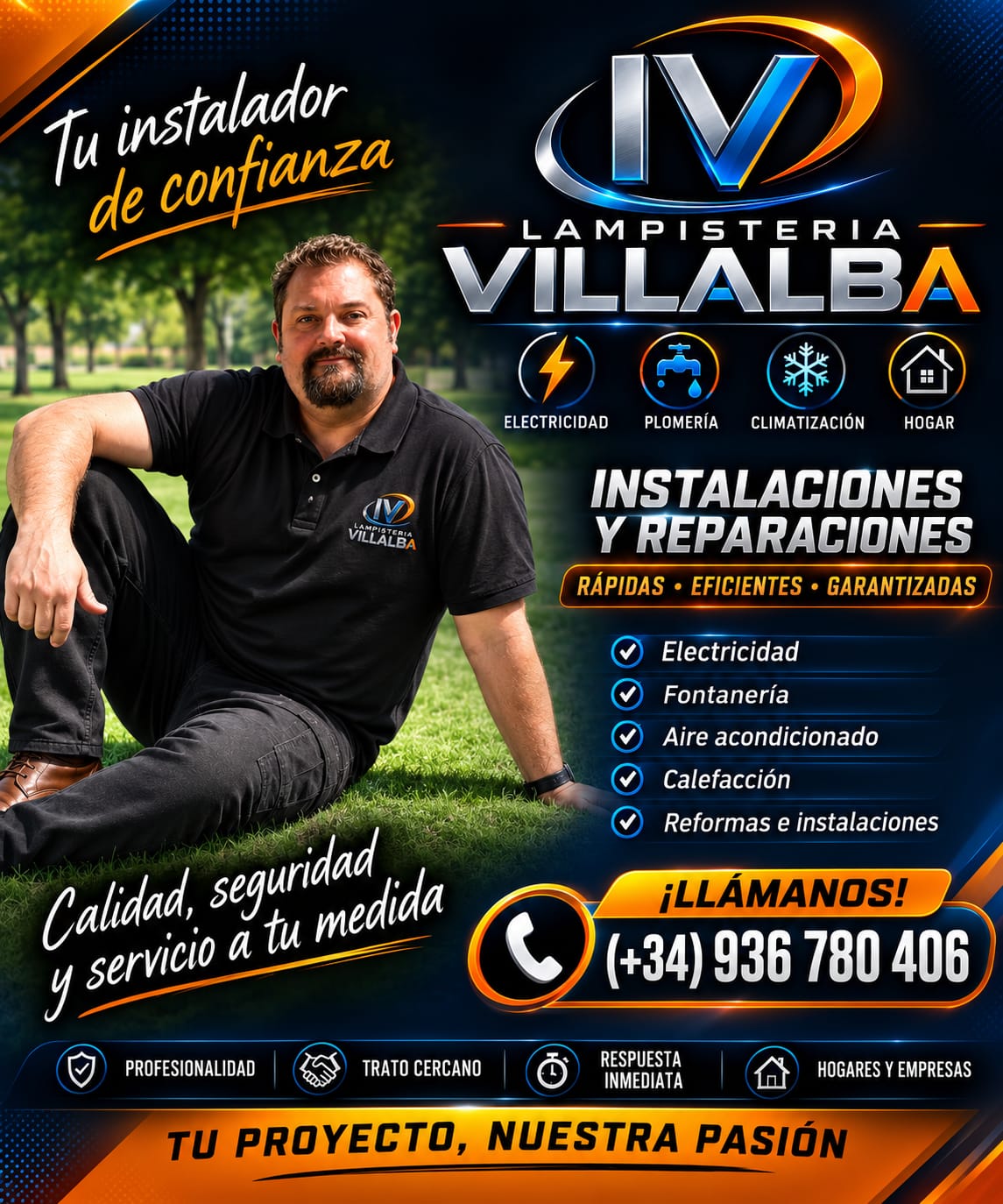 Servicios profesionales de Lampistería Villalba