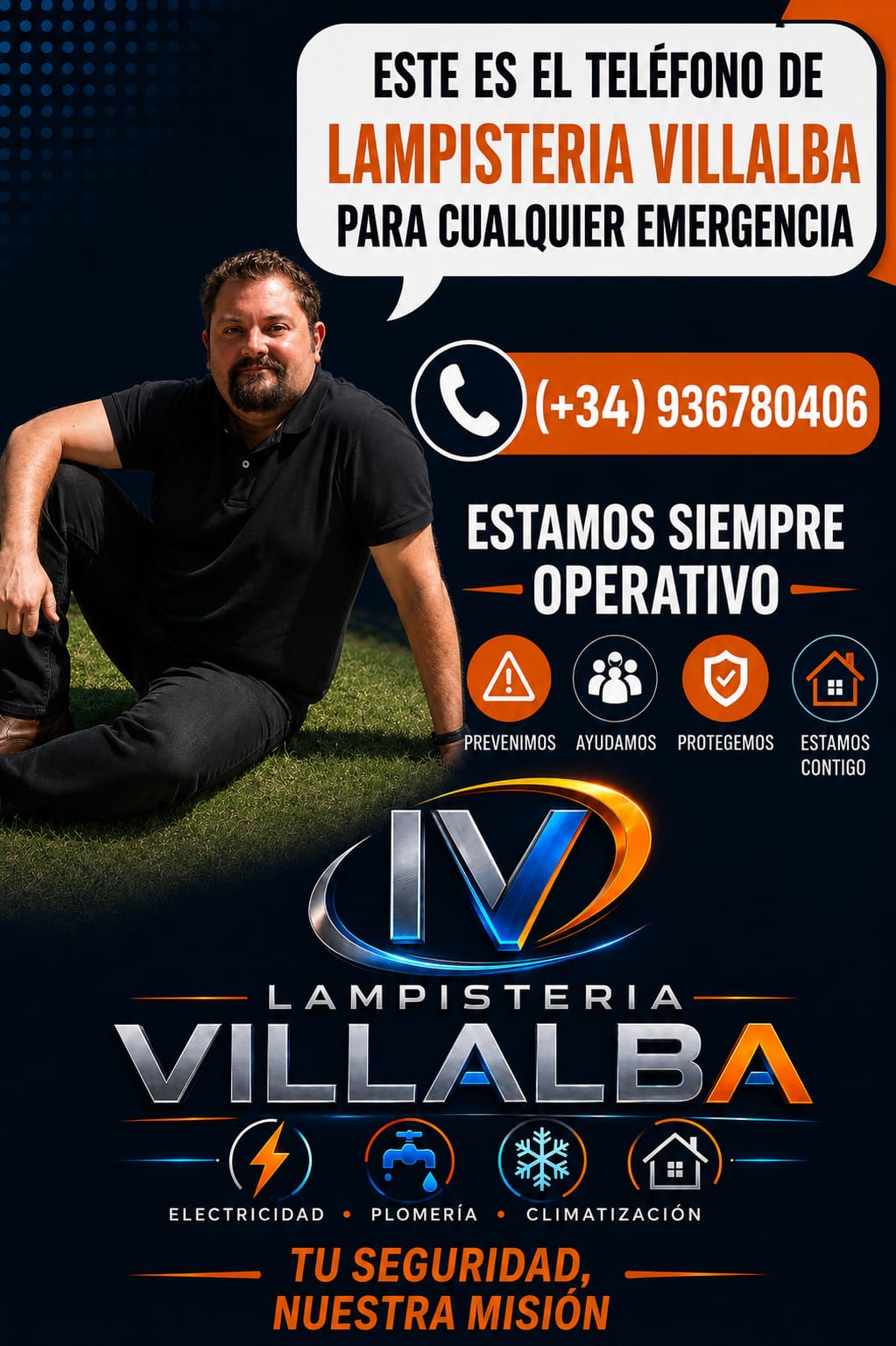 Teléfono de emergencias de Lampistería Villalba
